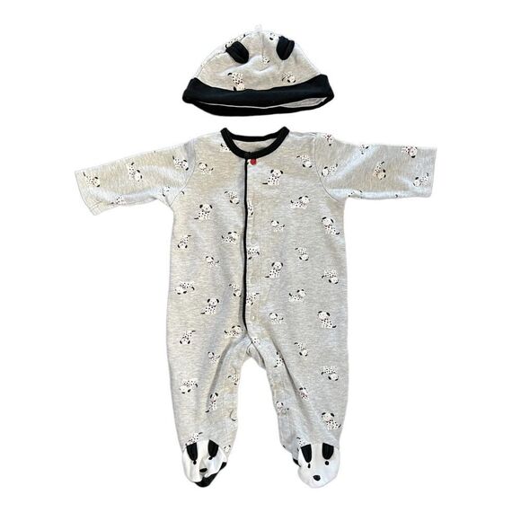 Little Me, Baby Dalmatian Footsie and Hat, 3 months - Picture 1 of 3